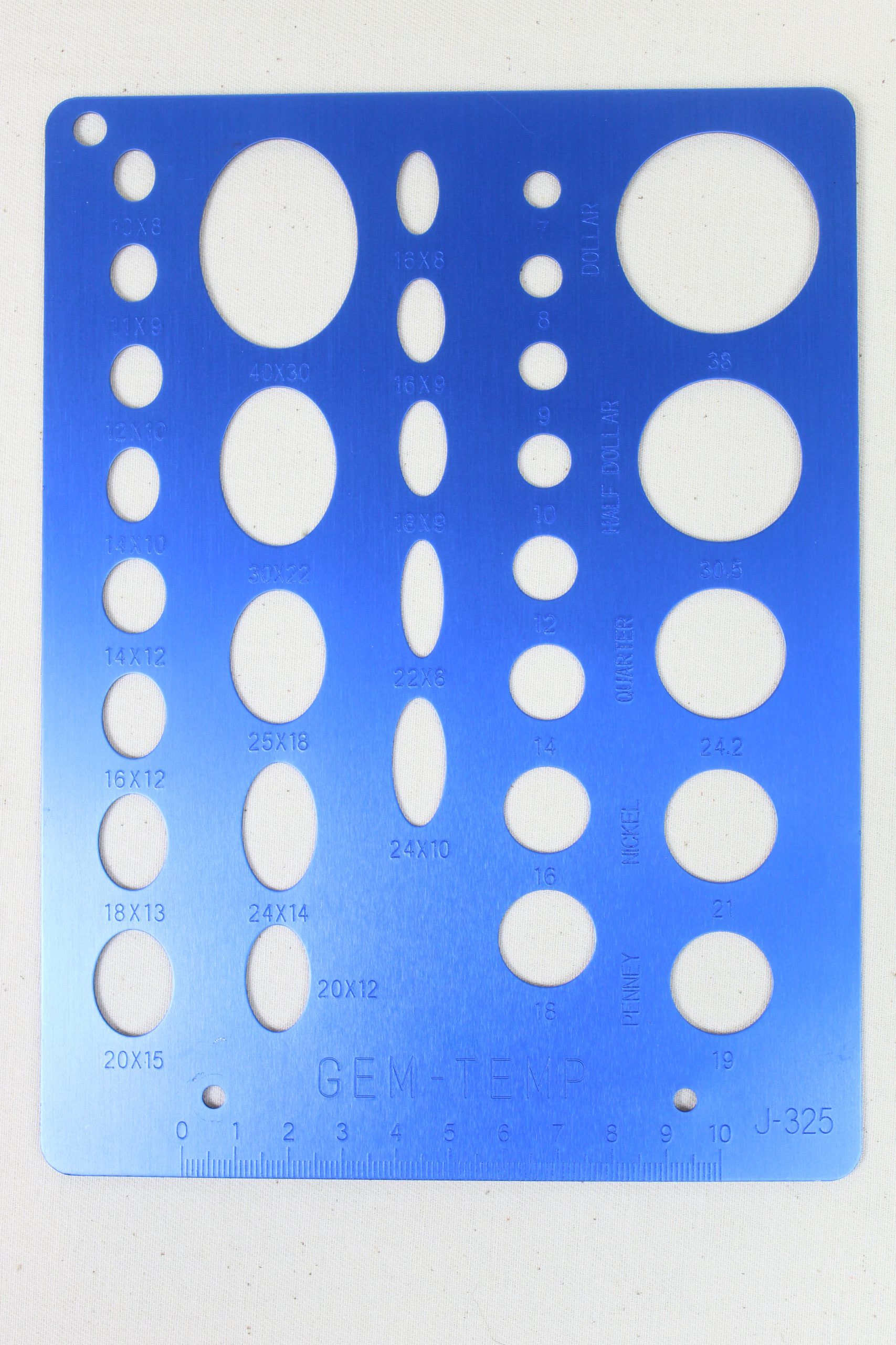 Diamond Pacific Gem-Temp blue ovals and circles