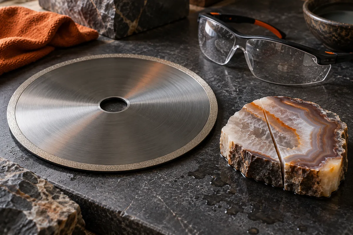 Editorial illustration for Lapidary Saw Blade Binding: What to Check and Record